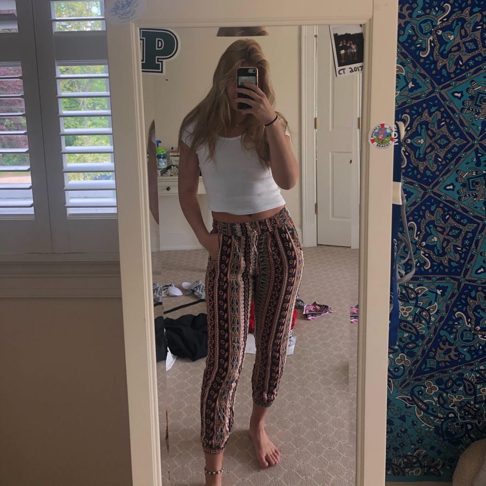 Super Cool Patterned Flowy Pants - image 1